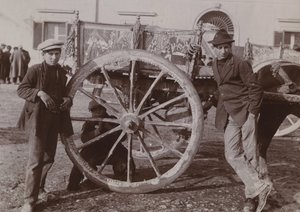 Typisk siciliansk vogn, 1920 av Italian Photographer