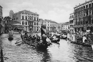 Venezia, Canal Grande i feiring (s/h foto) av Italian Photographer