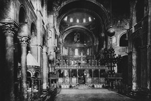 Venezia, S Marco-kirken, interiør (s/h-bilde) av Italian Photographer