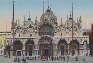 Venezia, San Marco kirkefasade (farget bilde) av Italian Photographer