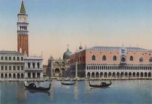 Venezia, Piazzetta San Marco og Dogepalasset fra lagunen av Italian Photographer
