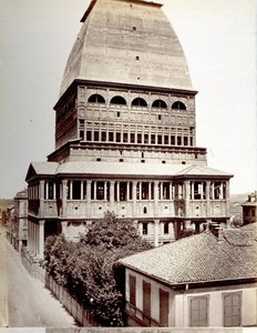 Utsikt over Antonellian Mole i Torino, ca. 1878 av Italian Photographer
