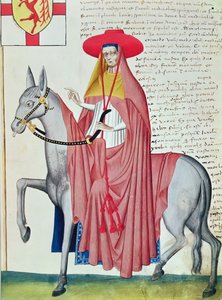 En biskop, fra 'Codex Capodilista' (vellum) av Italian School
