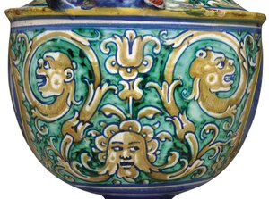 En Deruta maiolica vase med to håndtak, ca. 1525-50 av Italian School