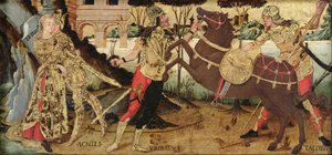 Achilles tar farvel med Briseis, Umbrian School av Italian School