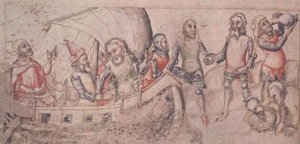 Legg til 15477 fol.2v Jason drar på sin reise, fra 