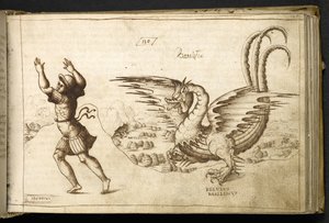 Legg til MS 82955 f.129r Dragon fra 
