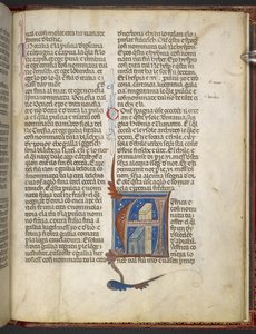 Legg til MS 8785 Bartholomaeus Anglicus, De Proprietatibus rerum (Om tingenes egenskaper) c.1300-09 (blekk, farge og gull på vellum) av Italian School