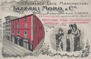 Annonse for Lazzari Moro & Co blonder, Firenze; Italia (farge litho) av Italian School