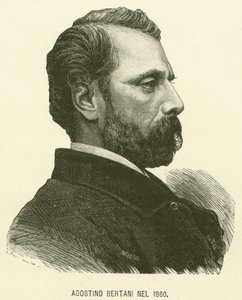 Agostino Bertani i 1860 (gravering) av Italian School