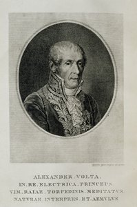 Alessandro Giuseppe Antonio Anastasio Volta (1745-1827), fra LOpera Alessandro Volta, Milano, 1927 av Italian School
