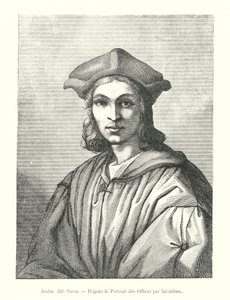 Andre del Sarte, Etter Uffizi-portrettet av seg selv (gravering) av Italian School
