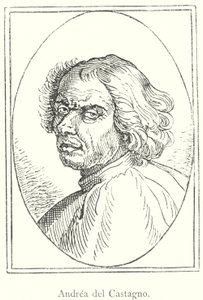 Andrea del Castagno (gravering) av Italian School