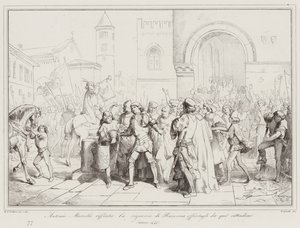 Antonio Marcello nekter herredømmet til Ravenna som tilbys ham av disse innbyggerne av Italian School