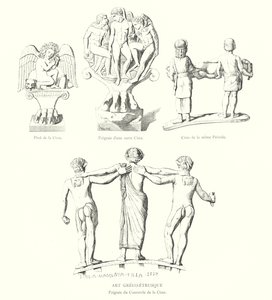 Gresk-etruskisk kunst (gravering) av Italian School