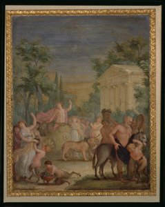 Bacchus og Ariadne av Italian School
