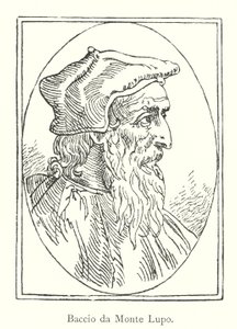 Baccio da Monte Lupo (engraving) av Italian School