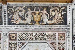 Carducci-rom, detalj (frisk) av Italian School