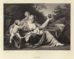 Caritas av Italian School