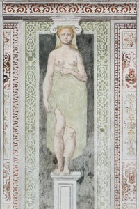 Karyatid (fresko) av Italian School