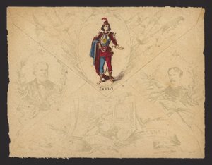 Cassio, fra Giuseppe Verdis opera Otello, basert på William Shakespeares skuespill (farge litho) av Italian School