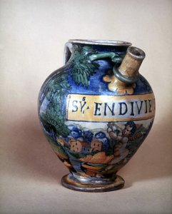 Keramikkmugge av Urbin. 1500-tallet. Museo del Castello. Milan av Italian School