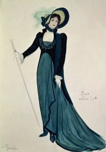 Kostymedesign for Tosca, fra operaen 