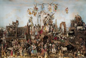 Crèche, 1725-75 av Italian School