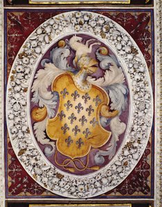 Crest of the Farnese-familien (fresco) av Italian School