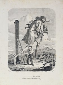 Døden tar alle de gode og forlater skurkene, ca. 1850