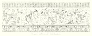Utvikling av Friesland rundt Cistus av Kircher-museet (gravering) av Italian School