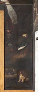 Hund og grå kronet trane, Myth of Orpheus av Italian School