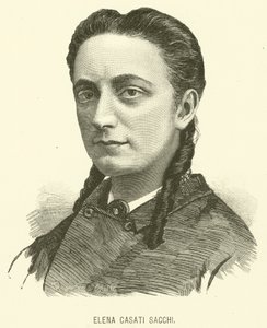 Elena Casati Sacchi (gravering) av Italian School