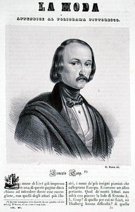 Ernesto Coop, gravert av G. Riccio (litho) av Italian School