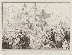 Festa delle Marie, 1200-tallet (gravering) av Italian School
