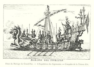 Storhertugens bryllup, Argonautenes ekspedisjon, erobringen av det gylne skinn (gravering) av Italian School
