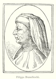 Filippo Brunelleschi (gravering) av Italian School