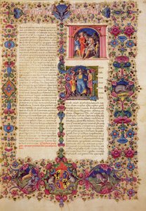 Fol.167r First Book of Chronicles, fra Borso d