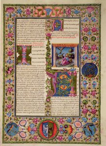 Fol.236r Åpning til Apokalypsens bok, fra Borso d