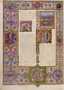 Fol.270v Åpning til Salomos bok, fra Borso d