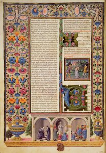 Fol.3v Prolog til profetenes bok (Jesaja), fra Borso d
