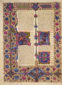 Fol.52v Åpning til profeten Baruks bok, fra Borso d