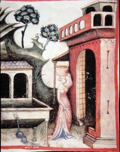 Fol.88v Kildevann, illustrasjon fra 