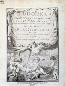 Frontispice av Lodoiska, verk av Luigi Cherubini av Italian School