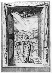 Frontispice til Trigonometria av Bonaventura Cavalieri, 1643 av Italian School
