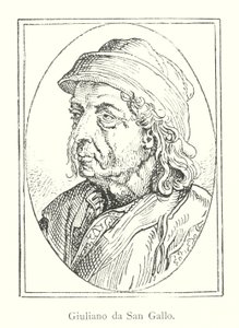 Julian av St. Gallen (gravering) av Italian School