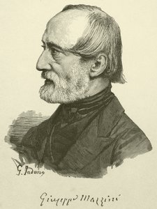Giuseppe Mazzini (gravering) av Italian School