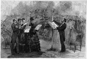 Giuseppe Verdi dirigerte Requiem-messen ved Paris Opéra-Comique i 1874 av Italian School
