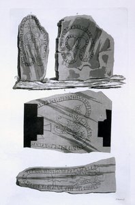 Gnistad bronser, ca. 1820-30-tallet (farget gravering) av Italian School