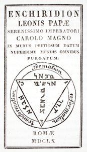 Grimoire av pave Leo III av Italian School